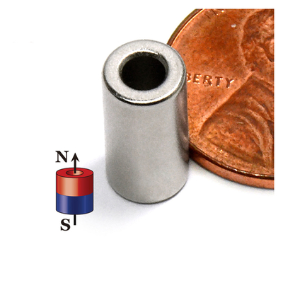 Round Rare Earth Magnets N35 N42 N45 N52 Custom Strong Strong Magnets Tube Neodymium Magnets 