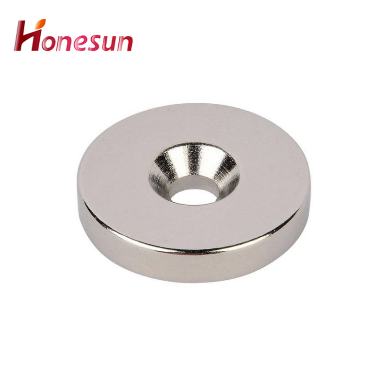 Round Magnets with Countersunk Hole N35 N42 N45 N50 N52 Super Strong Disc Rare Earth Neodymium Magnets NdFeB Magnets