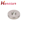 Nickel Plating Magnet with Countersunk Hole N35 N38 N40 N45 N48 N50 N52 Strong Magnets Block Magnets Square Neodymium Magnet